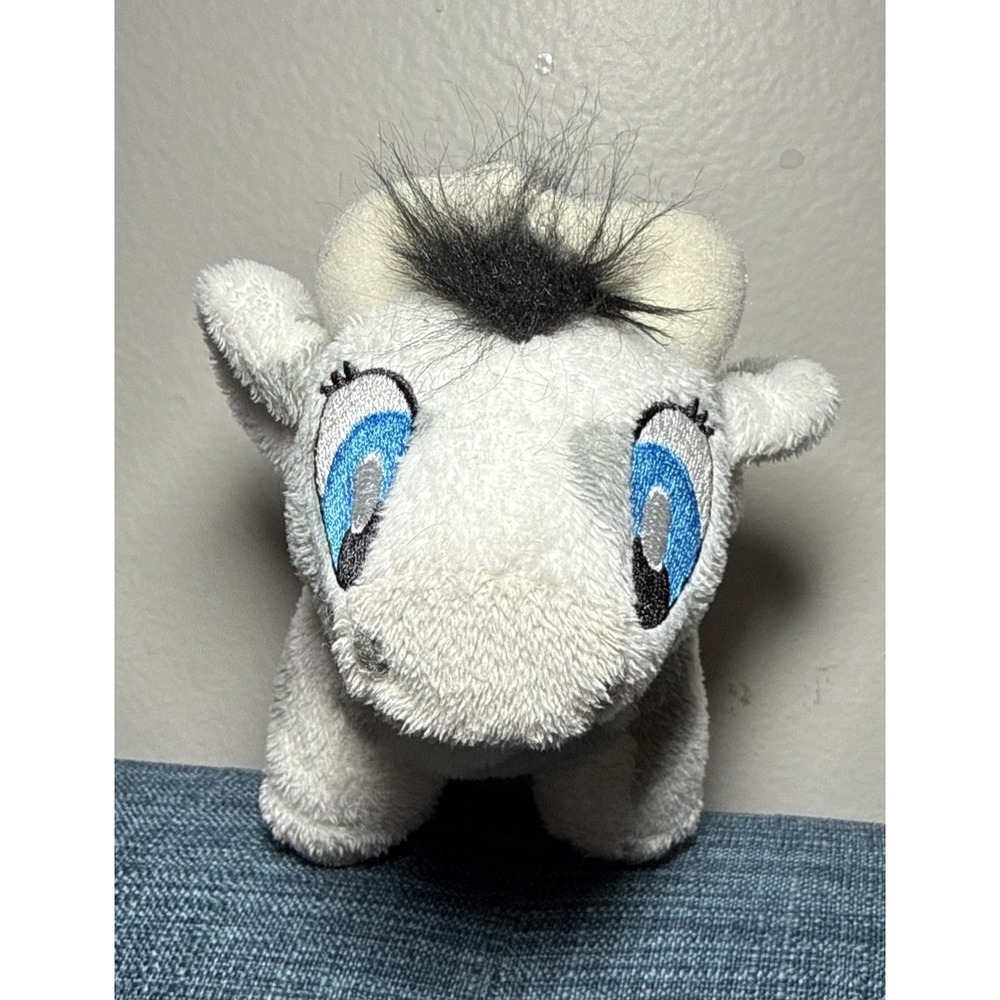 Neopets Spotted Kau‎ Plush Black White Grey 6" 2008 Limited Edition Cow